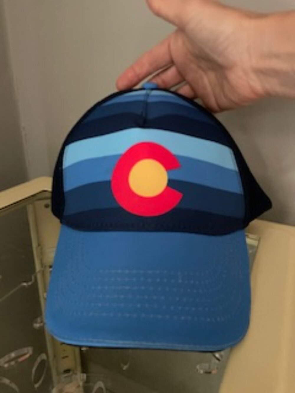 Colorado running trucker hat